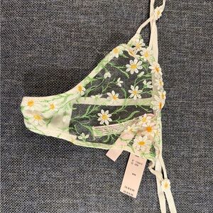 Victoria's Secret Floral Lace v string  - white and Cream